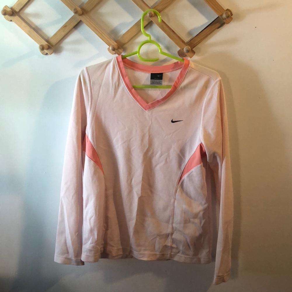 Nike pink long sleeve size s
